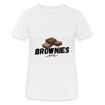 Brownies, Baking, Sheet Cake, Brownies Fan - Women's Breathable T-Shirt - white - Front - AI Model Female 172 dark (172cm)