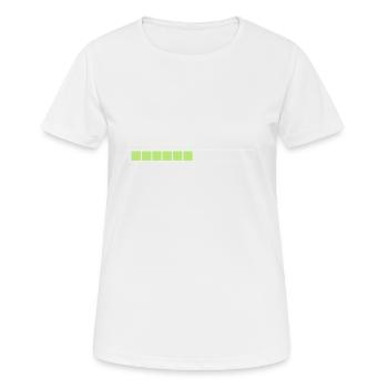 Penser s'il vous plaît attendez. , , - T-shirt respirant Femme - blanc - Devant - AI Model Female 172 dark (172cm)