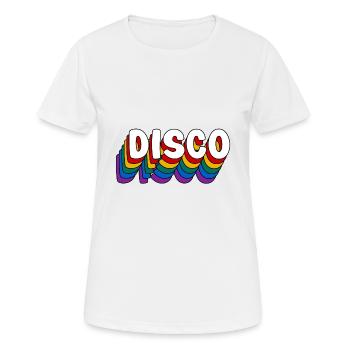 DISCO!!! - Women's Breathable T-Shirt - white - Front - AI Model Female 172 dark (172cm)