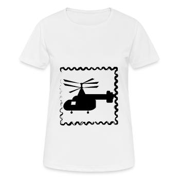 Helicopter - Helicopter - Rotor aircraft - Women's Breathable T-Shirt - white - Front - AI Model Female 172 dark (172cm)