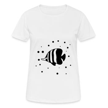 Fish Aquarium Marine Nature Conservation - Women's Breathable T-Shirt - white - Front - AI Model Female 172 dark (172cm)