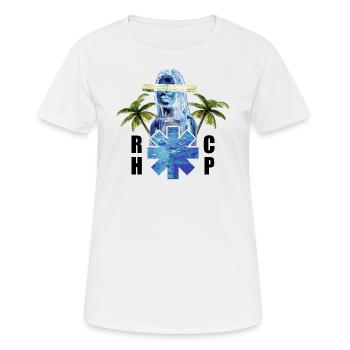 Astérisque D’ailleurs rhcp - T-shirt respirant Femme - blanc - Devant - AI Model Female 172 dark (172cm)