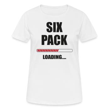 Sixpack is loading loading bar - Women's Breathable T-Shirt - white - Front - AI Model Female 172 dark (172cm)