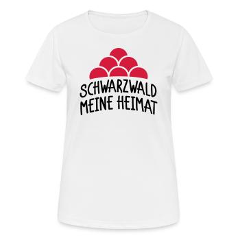 Schwarzwald meine Heimat - Frauen T-Shirt atmungsaktiv - Weiß - Vorne - AI Model Female 172 dark (172cm)