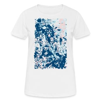 Hermine tachetée - T-shirt respirant Femme - blanc - Devant - AI Model Female 172 dark (172cm)