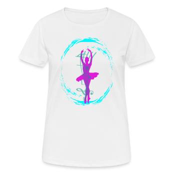 Ballet dancer - Women's Breathable T-Shirt - white - Front - AI Model Female 172 dark (172cm)