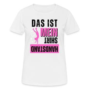 Handstand Bodenturnen Turnerin Gymnastik Sport Fun - Frauen T-Shirt atmungsaktiv - Weiß - Vorne - AI Model Female 172 dark (172cm)