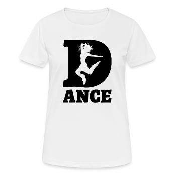 dance - Frauen T-Shirt atmungsaktiv - Weiß - Vorne - AI Model Female 172 dark (172cm)