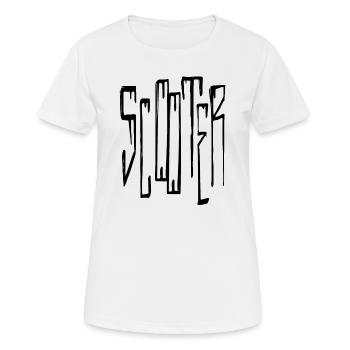 scooter - Frauen T-Shirt atmungsaktiv - Weiß - Vorne - AI Model Female 172 dark (172cm)