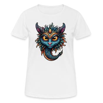 Liebenswertes Fantasiewesen - Frauen T-Shirt atmungsaktiv - Weiß - Vorne - AI Model Female 172 dark (172cm)