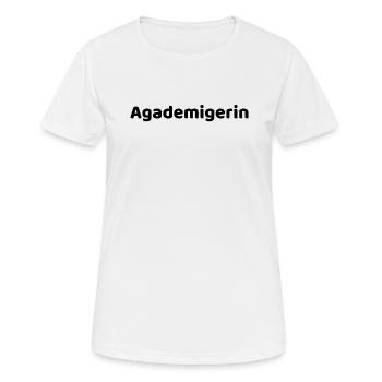 Académicien à Saxon - T-shirt respirant Femme - blanc - Devant - AI Model Female 172 dark (172cm)