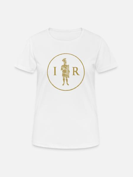 Praetorian and initials IMPERIUM ROMANUM - Women's Breathable T-Shirt - white