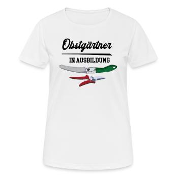 Obstgärtner in Ausbildung Obstgärtnerausbildung - Frauen T-Shirt atmungsaktiv - Weiß - Vorne - AI Model Female 172 dark (172cm)