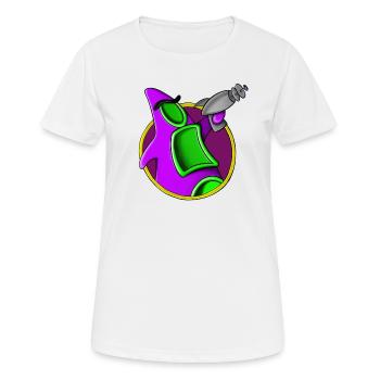 Alien pourpre avec tentacule - T-shirt respirant Femme - blanc - Devant - AI Model Female 172 dark (172cm)