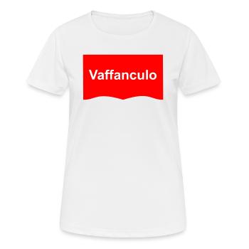 Vaffanculo - Frauen T-Shirt atmungsaktiv - Weiß - Vorne - AI Model Female 172 dark (172cm)