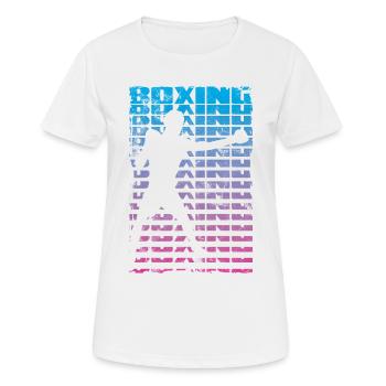 Boxing Boxer Shadow Vintage - Combat Sport - Women's Breathable T-Shirt - white - Front - AI Model Female 172 dark (172cm)