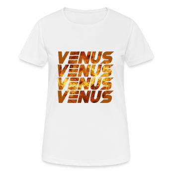 Conception de Venus - T-shirt respirant Femme - blanc - Devant - AI Model Female 172 dark (172cm)