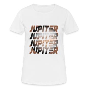 Jupiter Design - Frauen T-Shirt atmungsaktiv - Weiß - Vorne - AI Model Female 172 dark (172cm)