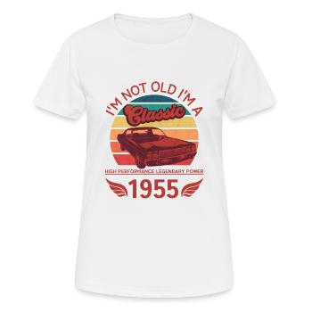 Ich bin nicht alt, ich bin ein Klassiker - Frauen T-Shirt atmungsaktiv - Weiß - Vorne - AI Model Female 172 dark (172cm)