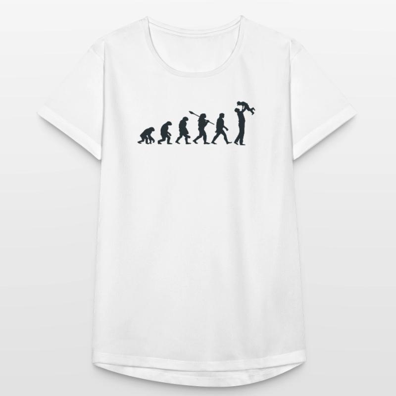 Darwin Evolution for Dads 👨 👧 👦 Women's Breathable T-Shirt