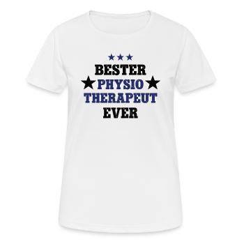 Bester Physio Therapeut Physiotherapie Therapeuten - Frauen T-Shirt atmungsaktiv - Weiß - Vorne - AI Model Female 172 dark (172cm)