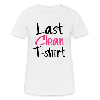 letztes saubere Hemd - Frauen T-Shirt atmungsaktiv - Weiß - Vorne - AI Model Female 172 dark (172cm)