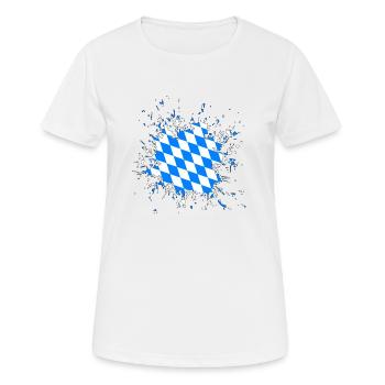 Bayern Bavaria bayern bavarian - Frauen T-Shirt atmungsaktiv - Weiß - Vorne - AI Model Female 172 dark (172cm)