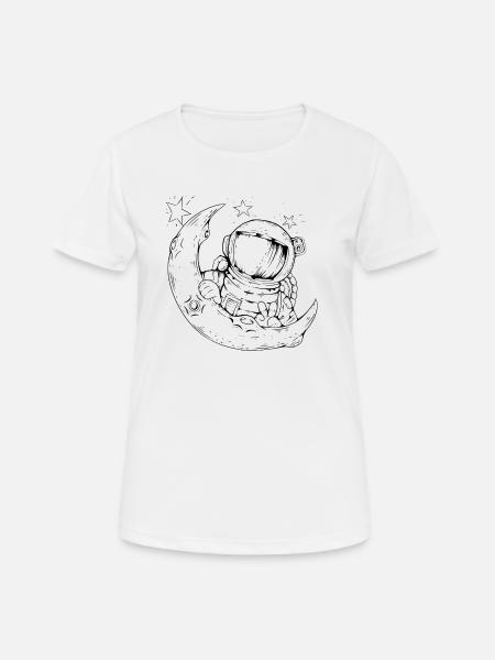 Astronaut - Women's Breathable T-Shirt - white