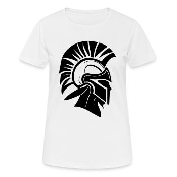 Sparta Guerrier Spartan - T-shirt respirant Femme - blanc - Devant - AI Model Female 172 dark (172cm)