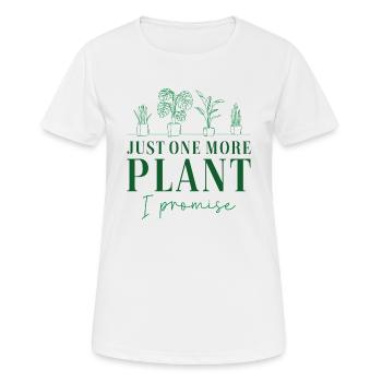Nur noch eine Pflanze - Frauen T-Shirt atmungsaktiv - Weiß - Vorne - AI Model Female 172 dark (172cm)