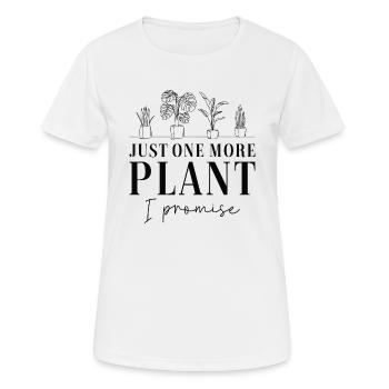 Nur noch eine Pflanze - Frauen T-Shirt atmungsaktiv - Weiß - Vorne - AI Model Female 172 dark (172cm)