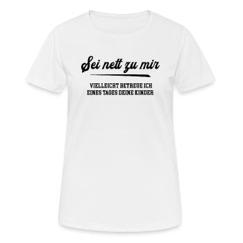 Erzieher Ausbildung Kindergärtnerin Erzieherin - Frauen T-Shirt atmungsaktiv - Weiß - Vorne - AI Model Female 172 dark (172cm)