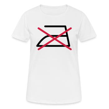 DO NOT IRON! - Women's Breathable T-Shirt - white - Front - AI Model Female 172 dark (172cm)