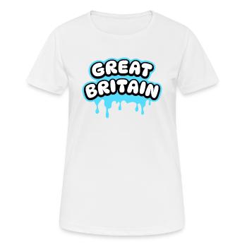 Great Britain - Women's Breathable T-Shirt - white - Front - AI Model Female 172 dark (172cm)