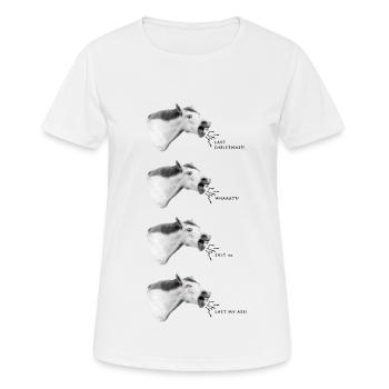 Last Christmas four horses - Women's Breathable T-Shirt - white - Front - AI Model Female 172 dark (172cm)