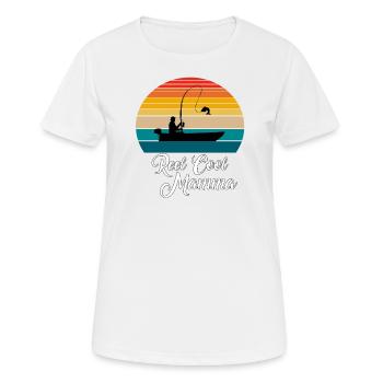 Reel Cool Mamma Fishing Gifts - Frauen T-Shirt atmungsaktiv - Weiß - Vorne - AI Model Female 172 dark (172cm)