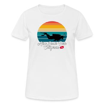 Aliso Beach Park Californie Plongée - T-shirt respirant Femme - blanc - Devant - AI Model Female 172 dark (172cm)