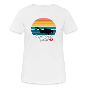 Puget Sound Seattle Plongée - T-shirt respirant Femme - blanc - Devant - AI Model Female 172 dark (172cm)