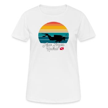 Three Fingers Hawaii Diving - Frauen T-Shirt atmungsaktiv - Weiß - Vorne - AI Model Female 172 dark (172cm)