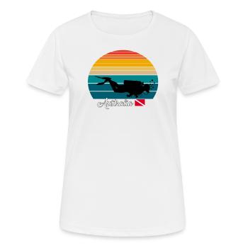 Australia Scuba Diving Gift - Women's Breathable T-Shirt - white - Front - AI Model Female 172 dark (172cm)