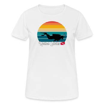 United States Scuba Diving Gift - Frauen T-Shirt atmungsaktiv - Weiß - Vorne - AI Model Female 172 dark (172cm)