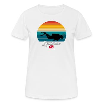 Louisiana Scuba Diving Gift - Frauen T-Shirt atmungsaktiv - Weiß - Vorne - AI Model Female 172 dark (172cm)