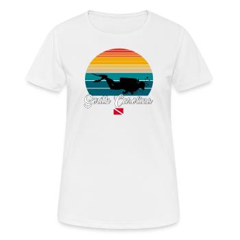 Poison de plongée sous-marine en Caroline du Sud - T-shirt respirant Femme - blanc - Devant - AI Model Female 172 dark (172cm)