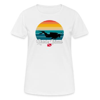 Rhode Island Plongée sous-marine Poison - T-shirt respirant Femme - blanc - Devant - AI Model Female 172 dark (172cm)