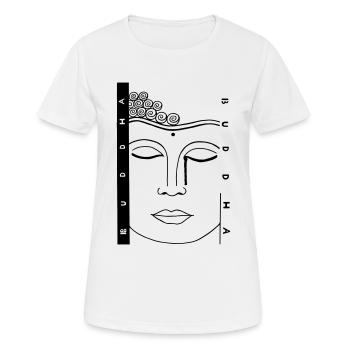 Buddha Buddhism gift idea - Women's Breathable T-Shirt - white - Front - AI Model Female 172 dark (172cm)