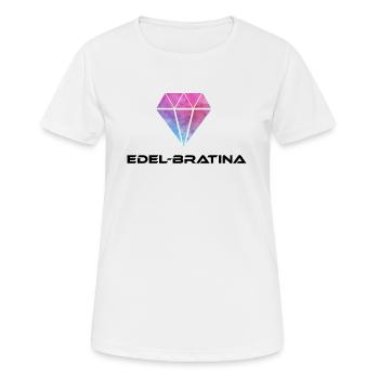 Bratina chic - T-shirt respirant Femme - blanc - Devant - AI Model Female 172 dark (172cm)