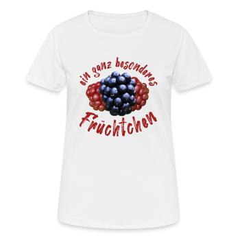 Früchtchen Brombeeren Beeren - Frauen T-Shirt atmungsaktiv - Weiß - Vorne - AI Model Female 172 dark (172cm)