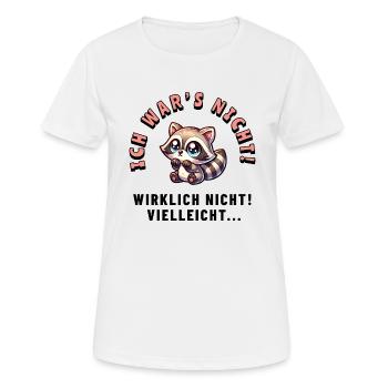 Unschuldsblick aktiviert - Frauen T-Shirt atmungsaktiv - Weiß - Vorne - AI Model Female 172 dark (172cm)