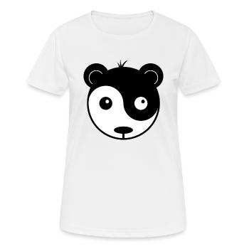 panda ying yang - Women's Breathable T-Shirt - white - Front - AI Model Female 172 dark (172cm)