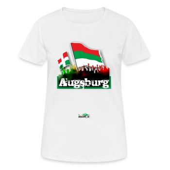 augsbourg all4one - T-shirt respirant Femme - blanc - Devant - AI Model Female 172 dark (172cm)